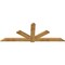 Ekena Millwork Kennewick Rough Sawn Timber Gable Bracket, Western Red Cedar, 96"W x 36"H x 2"D x 6"F, 9/12 Pitch GBW096X36X0206KEN00RWR - alternate 4